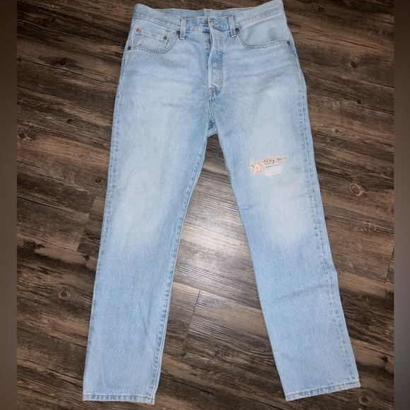 Levi's Blue Straight-Leg Jeans with Vintage Appeal - Picture 1 of 5